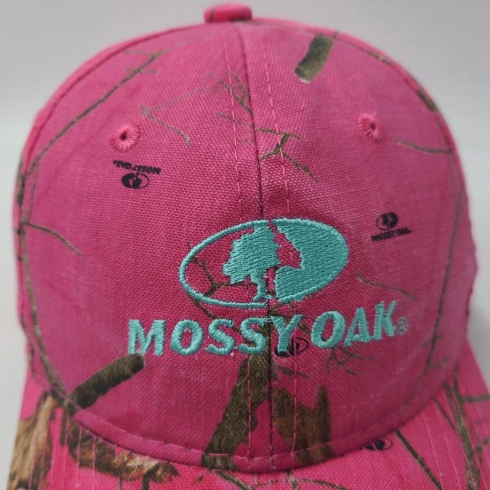 Women Mossy Oak Hat Adjustable Pink Camo‎ Hunt Fish Outdoors Tree Branch Print